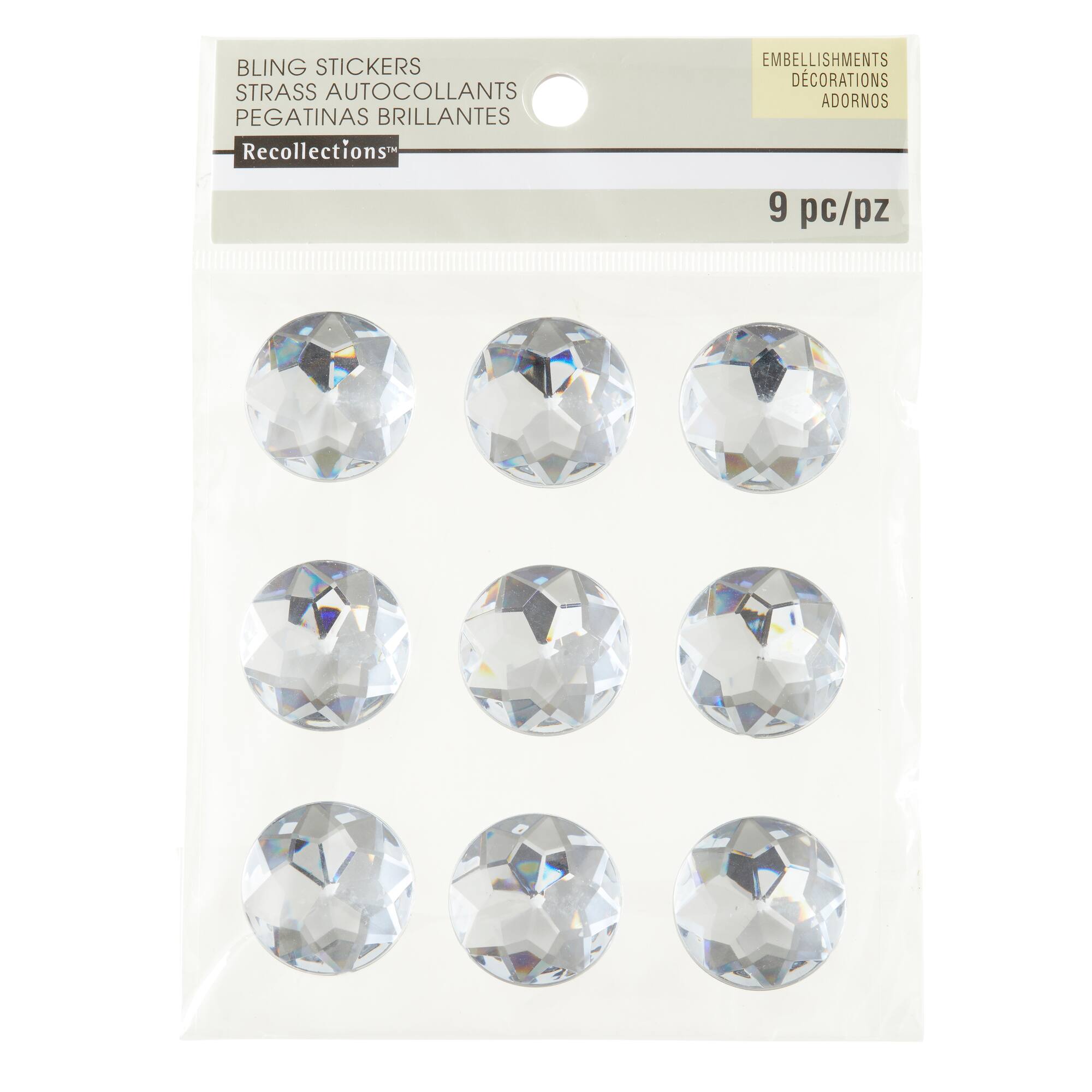 Clear Round Rhinestone Stickers by Recollections™